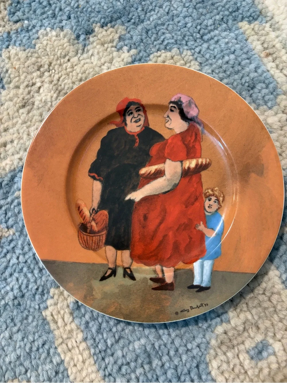Tuscan Storefronts by Guy Buffet, Serving dish and plates